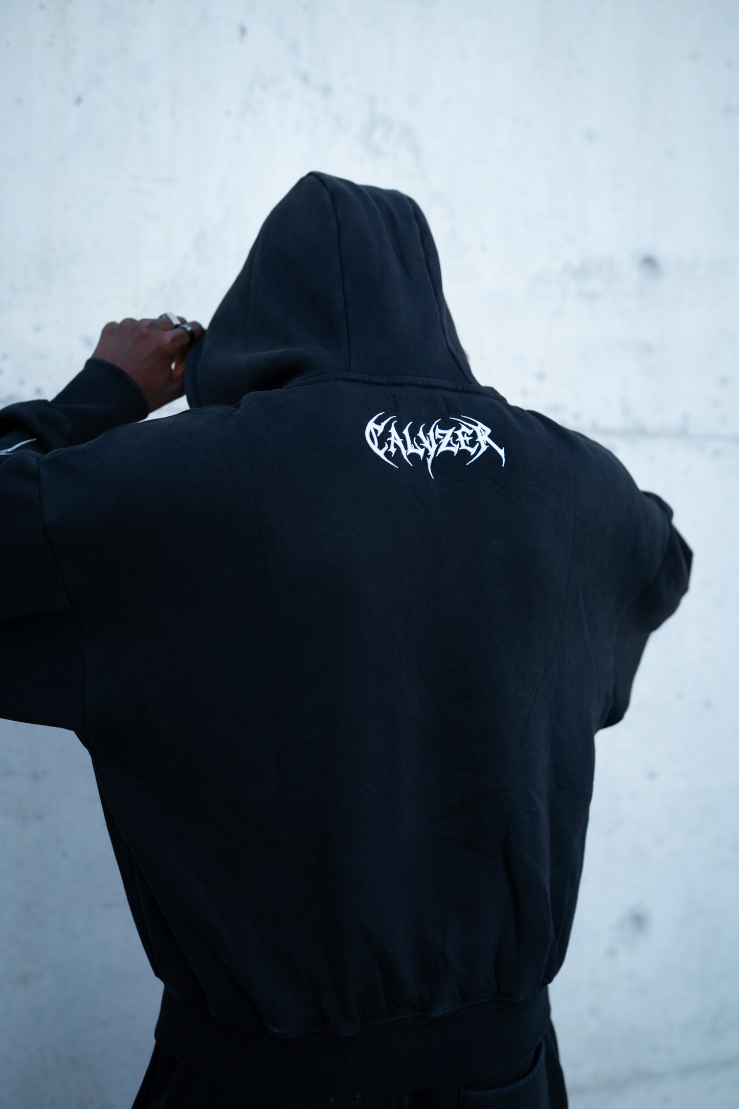 Midnight Script Oversized Hoodie