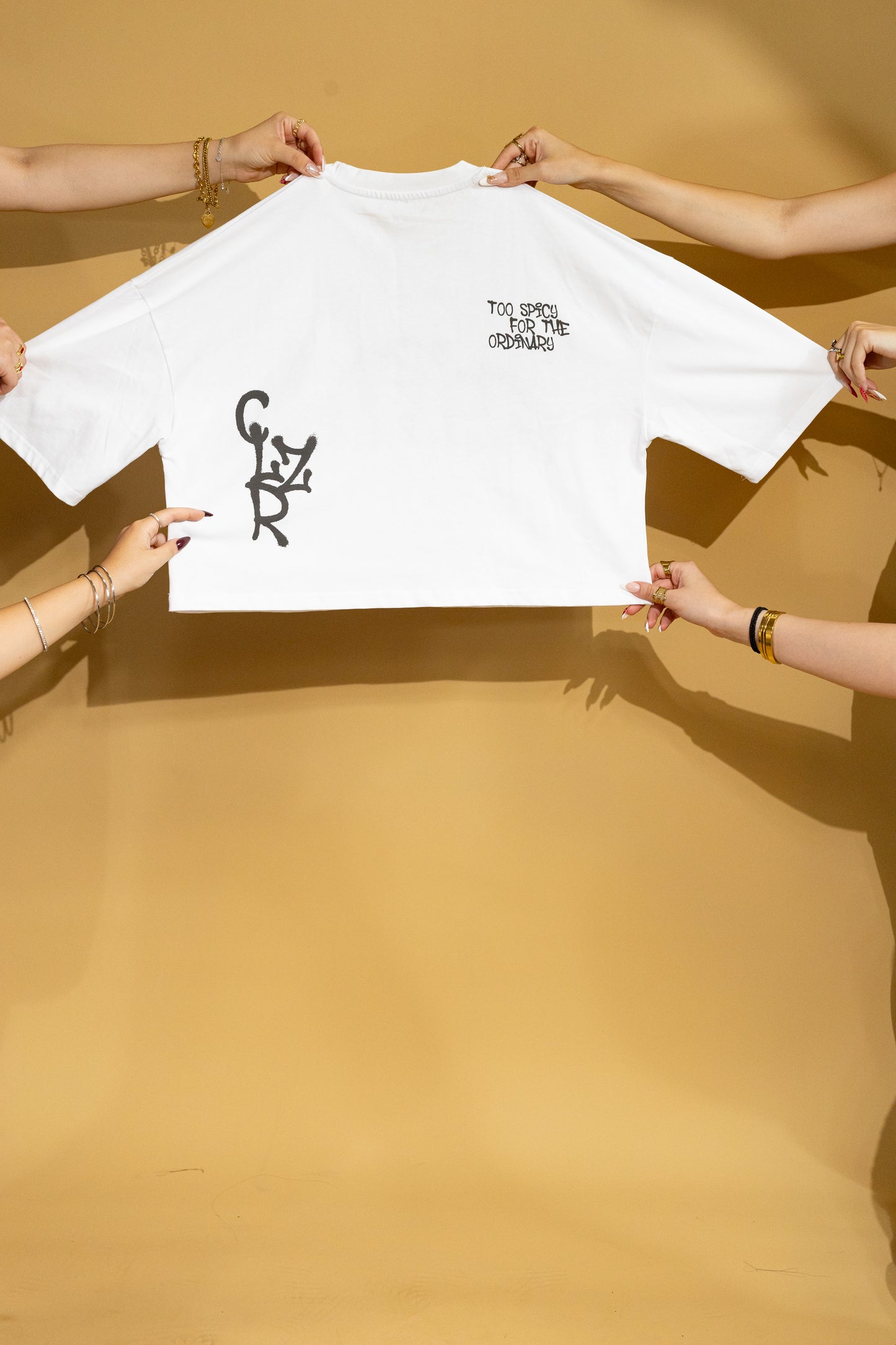 Loose white crop top