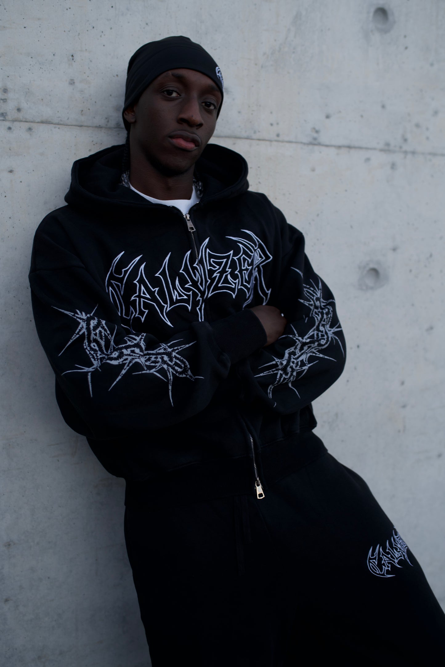 Artic Script Oversized Black Full set❄️