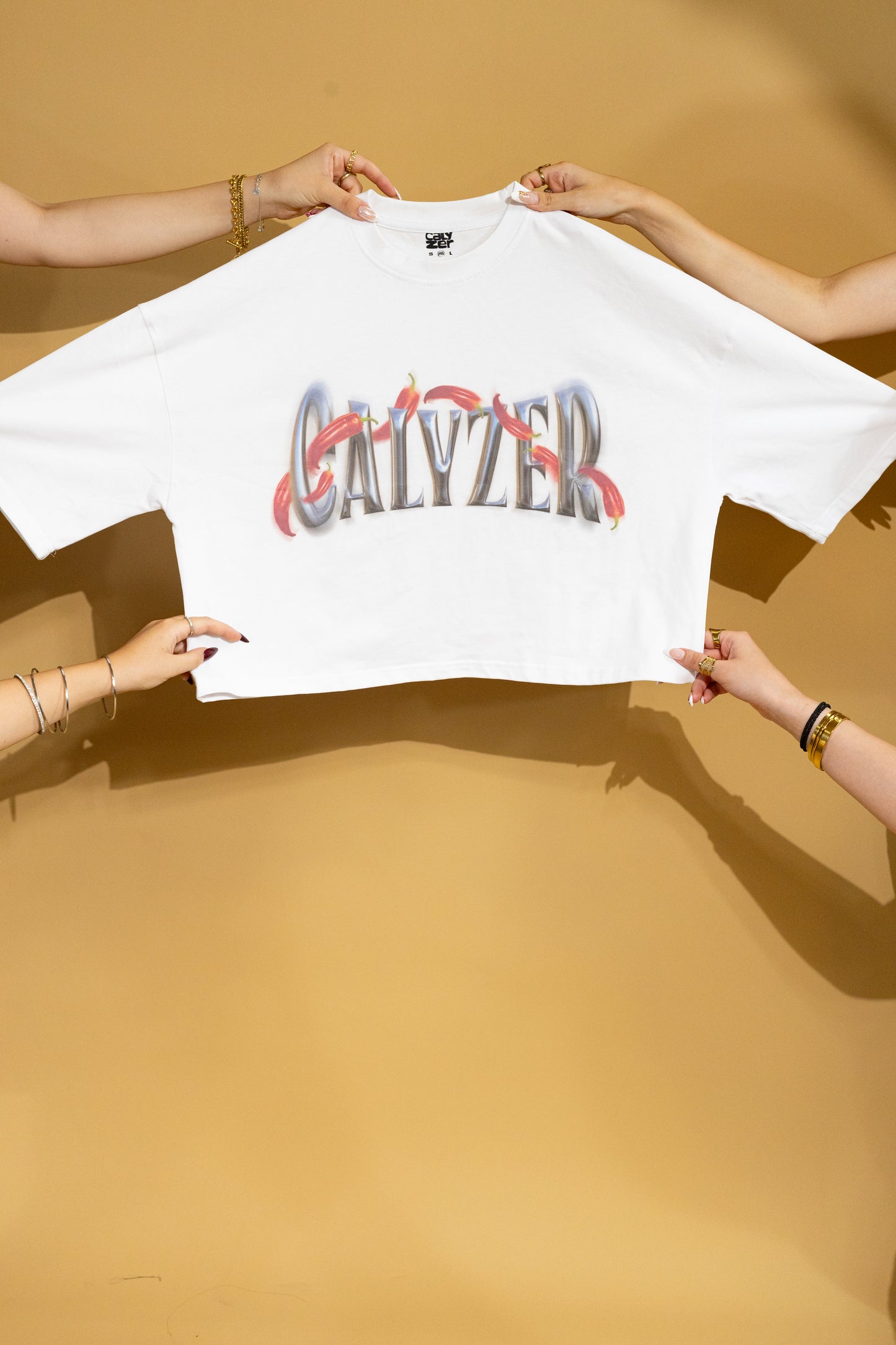 Loose white crop top