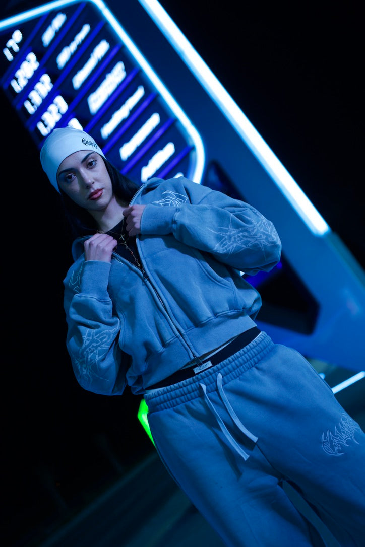 Full Blue Artic Tracksuit and Skull Cap (Beanie)❄️