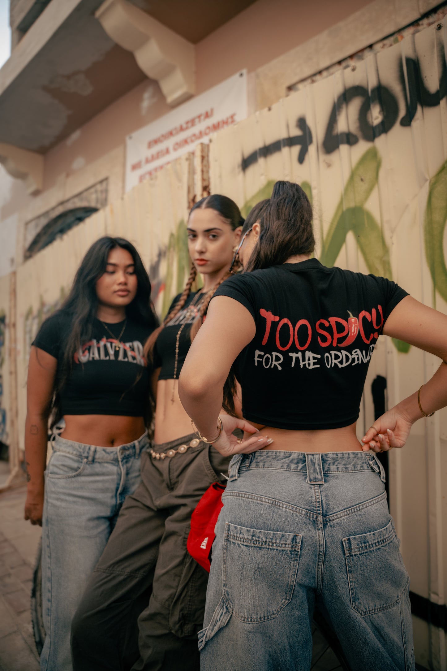 Tight black crop top