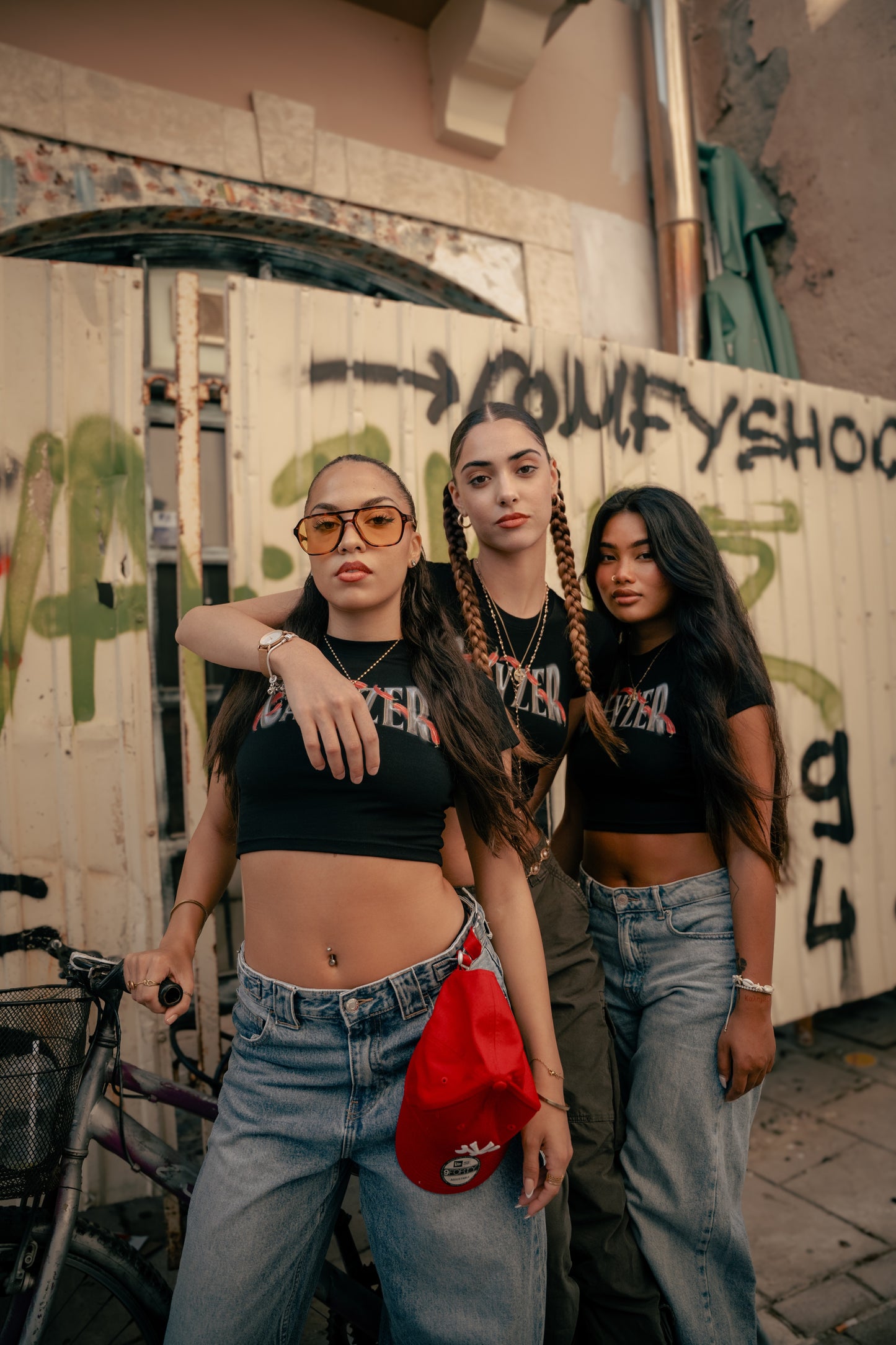 Tight black crop top